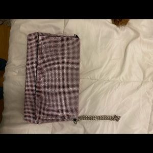 Pink rhinestone bag